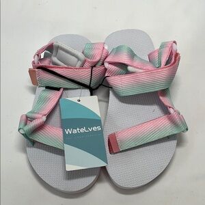 Kids Sandals - Pink and Green